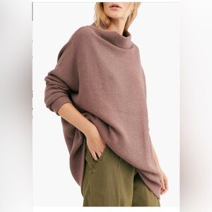 Free People Ottoman Nutmeg Slouchy Tunic Sweater Sz XS